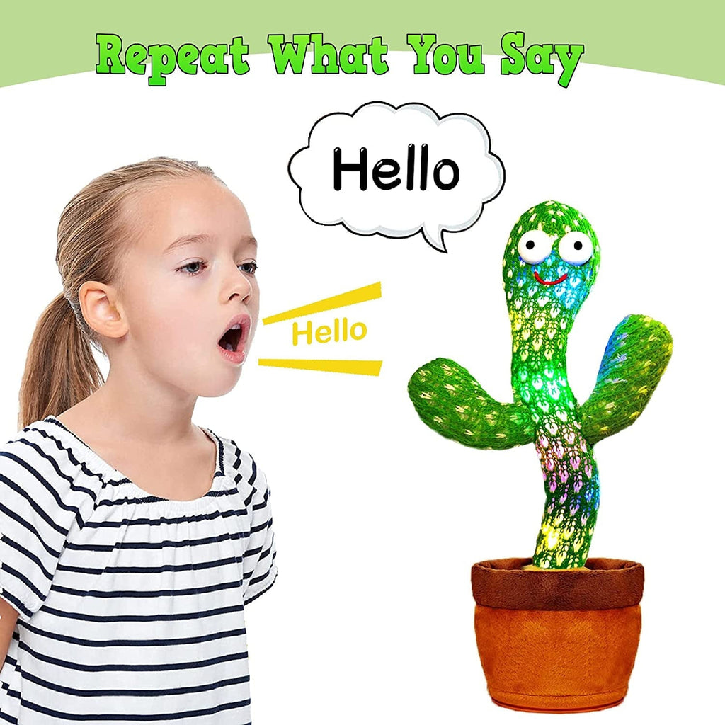 Rechargeable Dancing & Talking Cactus Toy