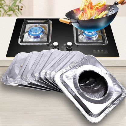 Disposable Aluminum Foil Round Gas Stove Burner Covers  Pack of 10