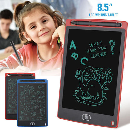 LCD Writing Tablet for Kids - 8.5 Inch Colorful Doodle Board,  One-Click Erase, Lock Function, Eye Protection & Eco-Friendly