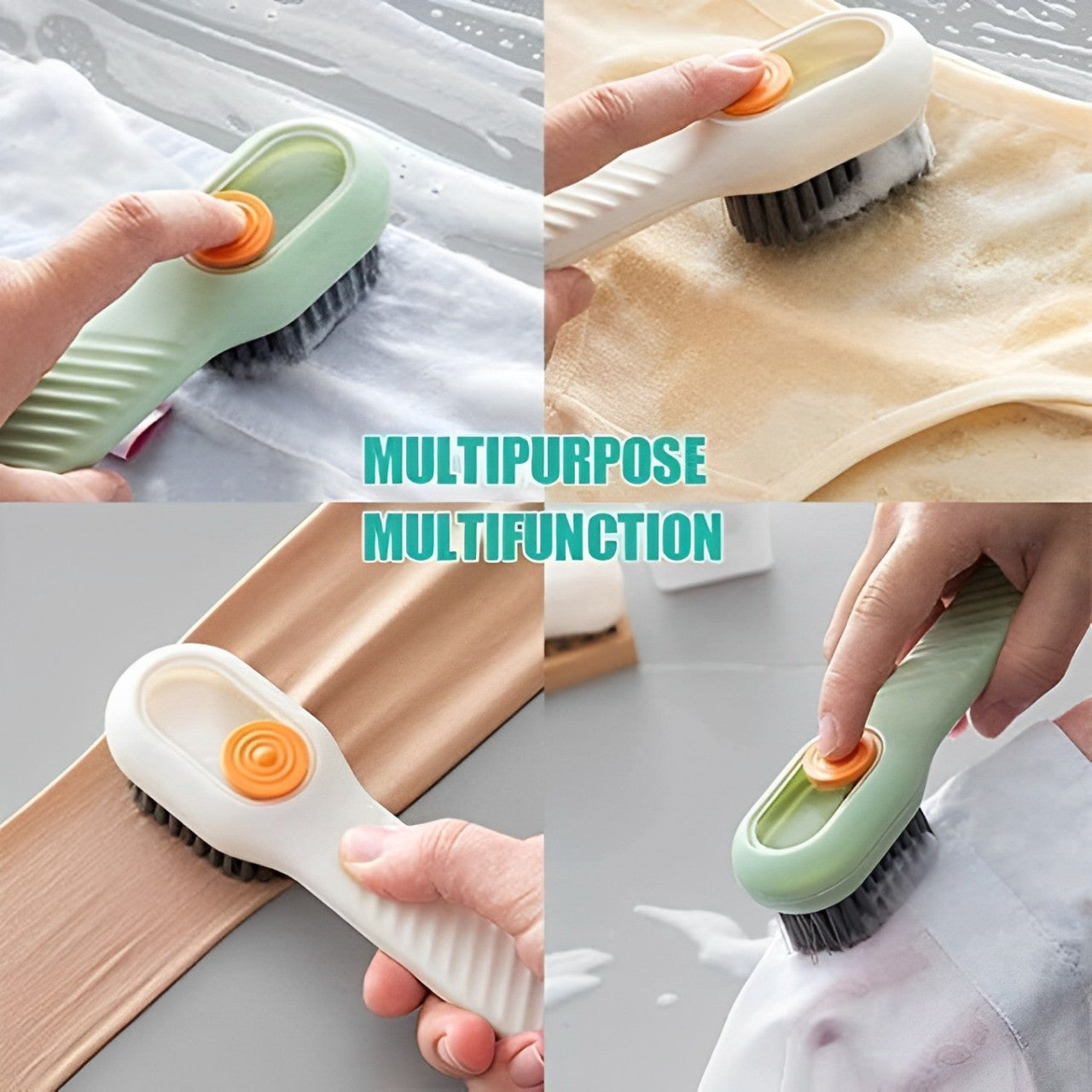 Multifunctional Cleaning Brush With built-in Soap Dispenser