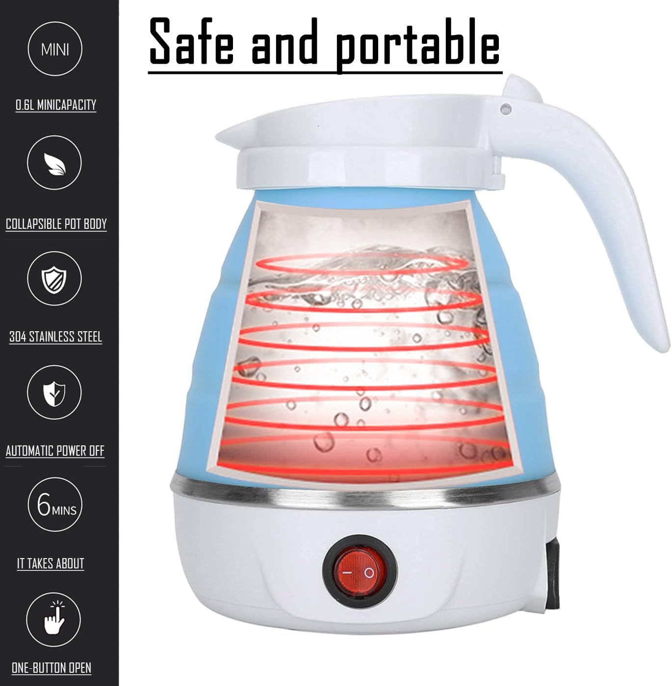 Mini Portable Electric Kettle For Travel