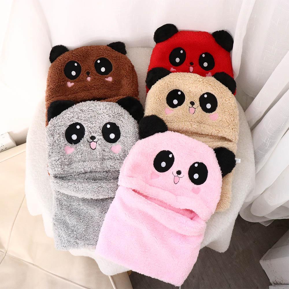 Baby Panda Winter Fleece Cap set - Warm Cap for Babies