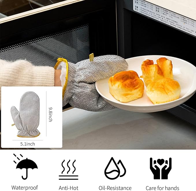 Multifunctional Steel Wire Dishwashing Gloves