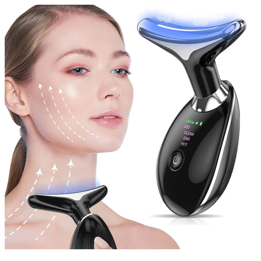 Neck Face Massager with 3 Color Modes for Skin