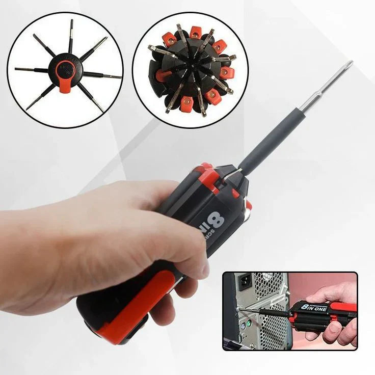 8 in 1 Multi Screwdriver set with led light