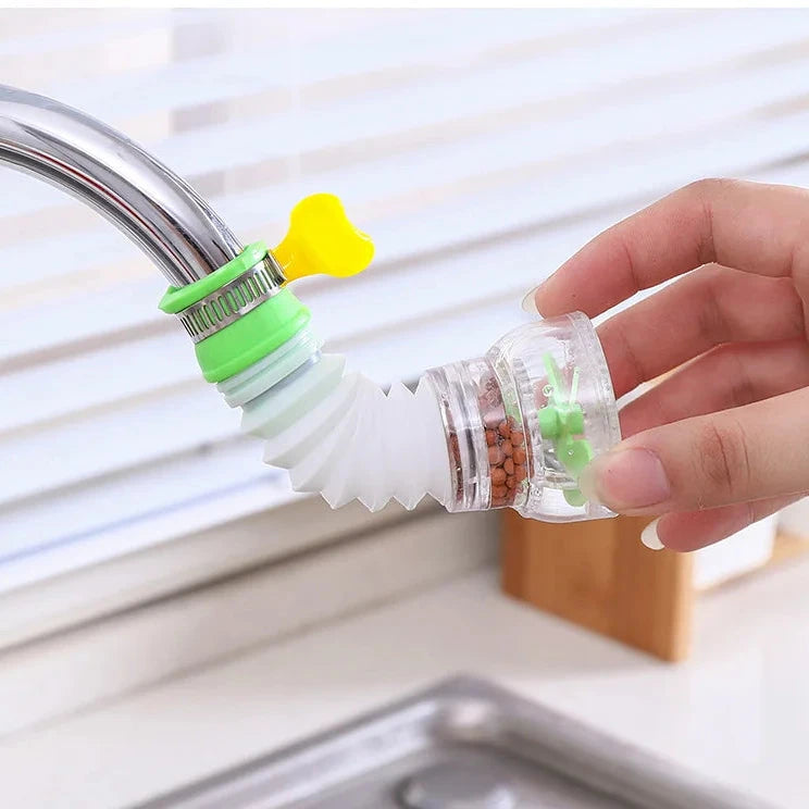 Dish Washing Brush with Soap Dispenser + Free 360° Rotating Faucet Extender