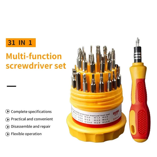 31-in-1 Precision Screwdriver Set – Mini Magnetic Repair Tool Kit for Phones, Laptops, Watches, Glasses & Electronics