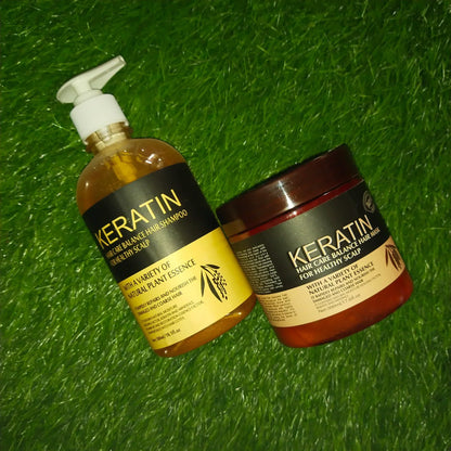 Keratin Hair Care Balance Hair Shampoo & Mask For Hair Treatment – (500ml)