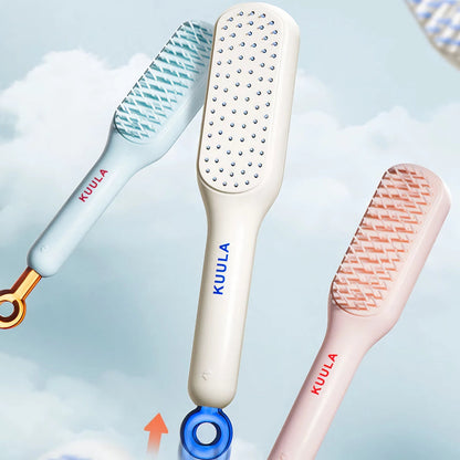 Self-Cleaning Hair Brush | Detangling & Easy Hair Removal Comb for All Hair Types