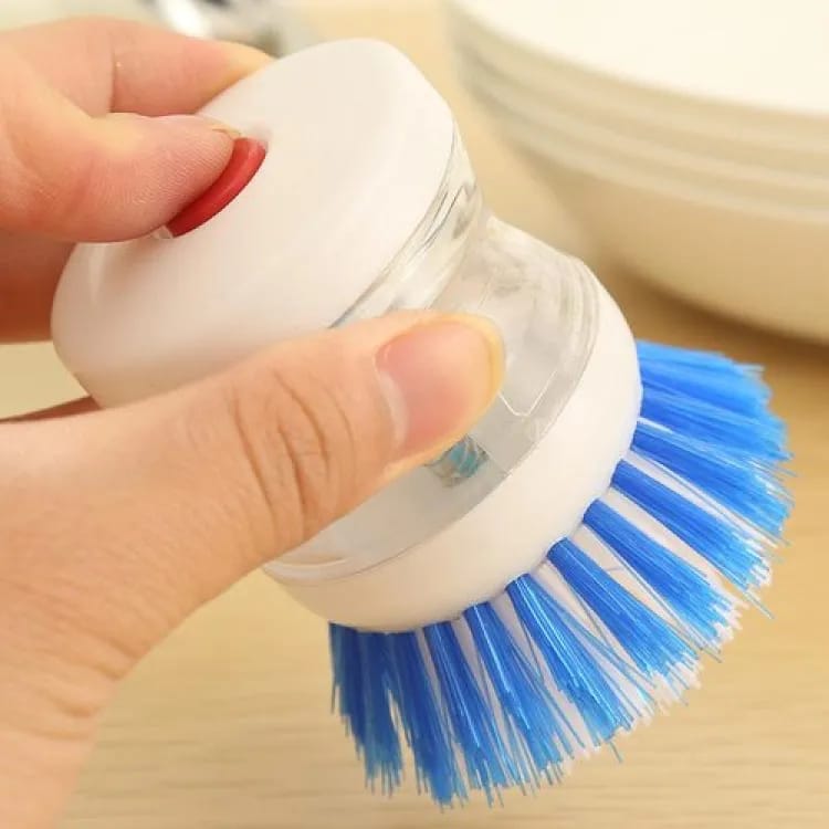 Dish Washing Brush with Soap Dispenser + Free 360° Rotating Faucet Extender