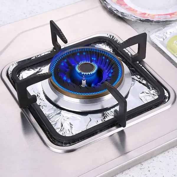 Disposable Aluminum Foil Round Gas Stove Burner Covers  Pack of 10